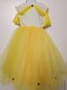 Kids Costumes to Hire - Yellow long dress with tulle (1)